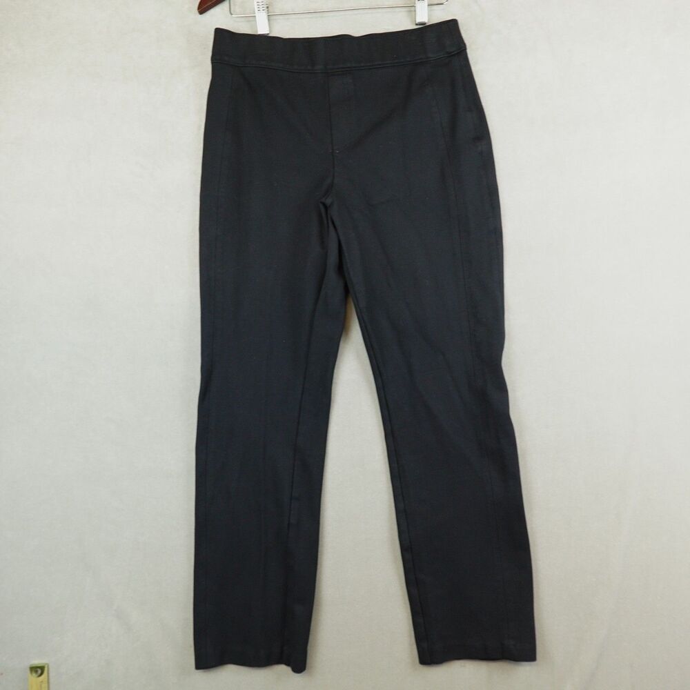Spanx The Perfect Pants Ankle Womens Large Black Stretch Pull On Business